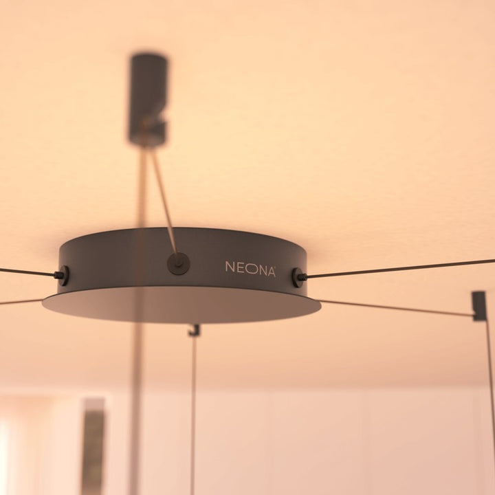 6-Light Adjustable Glass Pendant Light