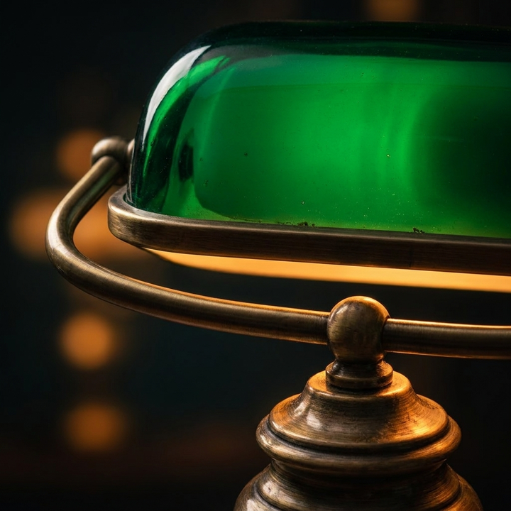 Bankers Table Lamp Domed Shade Desk Light
