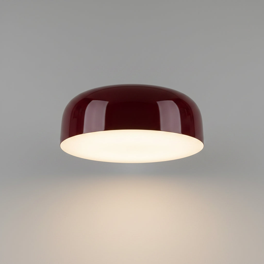 Ceiling Mounted Drum Lamp Round Shade