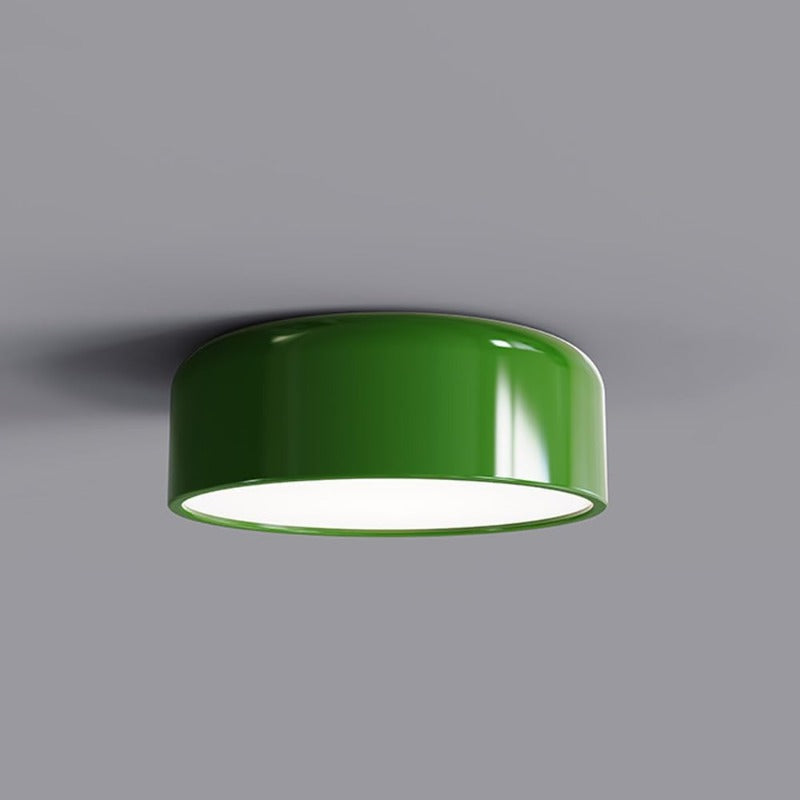 Ceiling Mounted Drum Lamp Round Shade
