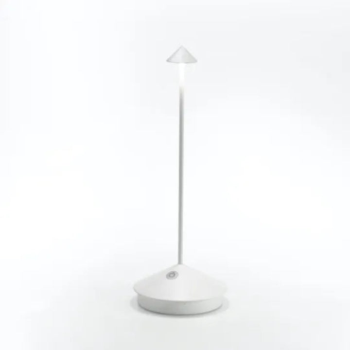 Cordless Table Lamp LED Slim Stem with Cone Shade