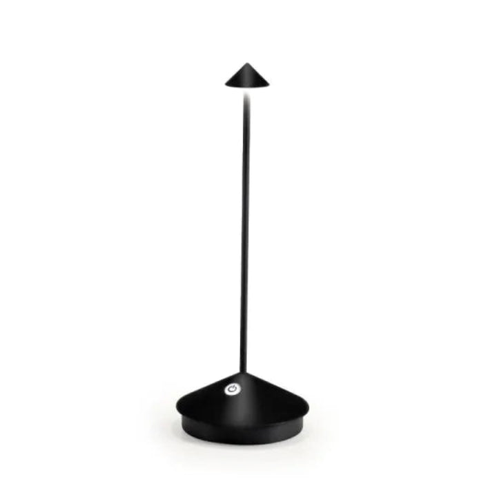 Cordless Table Lamp LED Slim Stem with Cone Shade