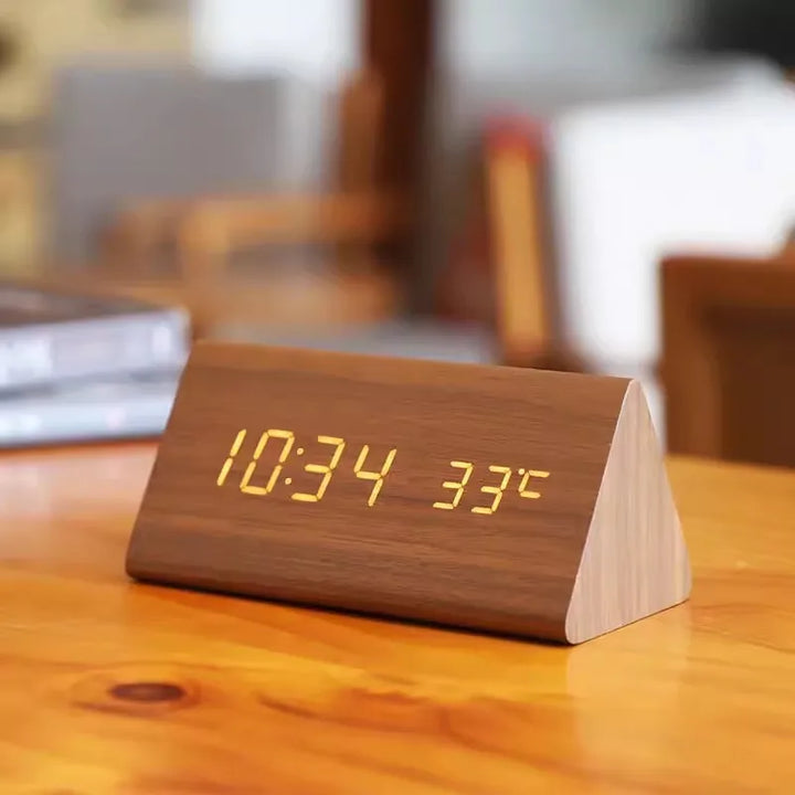 Digital Alarm Clock - Block Clock with Digital Display