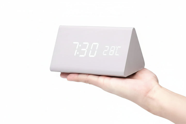 Digital Alarm Clock - Block Clock with Digital Display