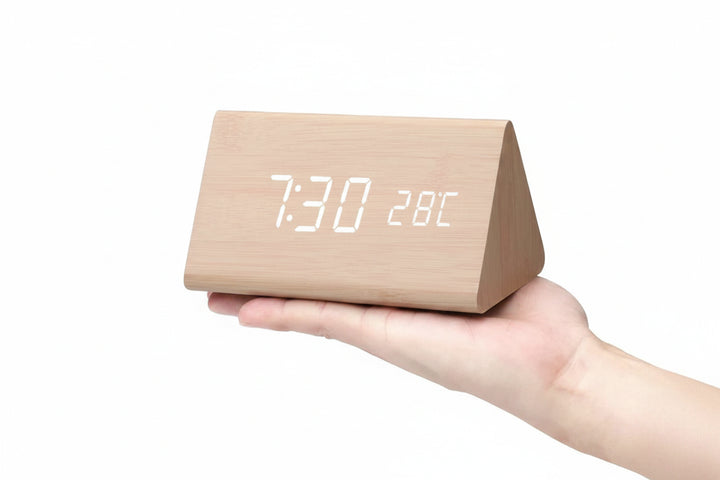 Digital Alarm Clock - Block Clock with Digital Display