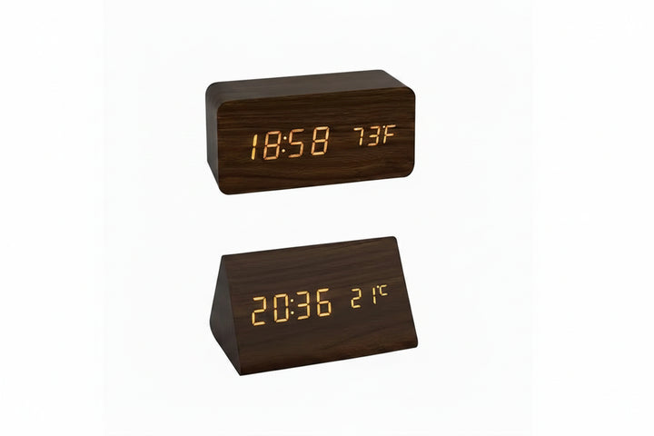 Digital Alarm Clock - Block Clock with Digital Display