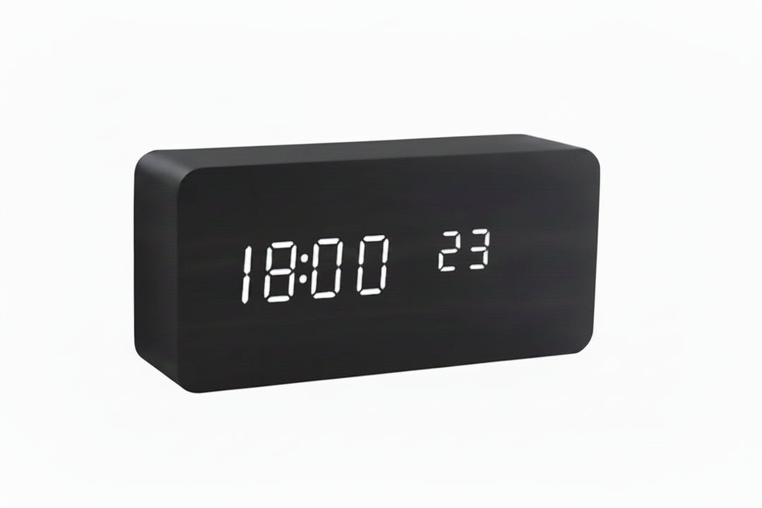 Digital Alarm Clock - Block Clock with Digital Display