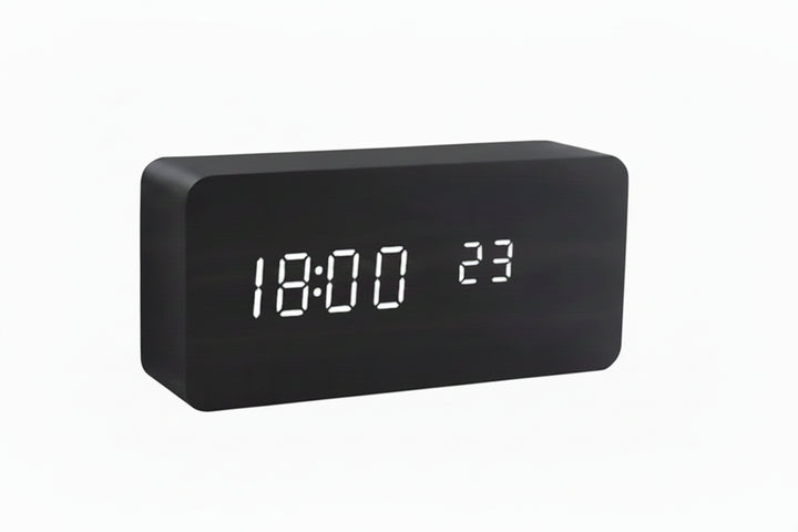 Digital Alarm Clock - Block Clock with Digital Display