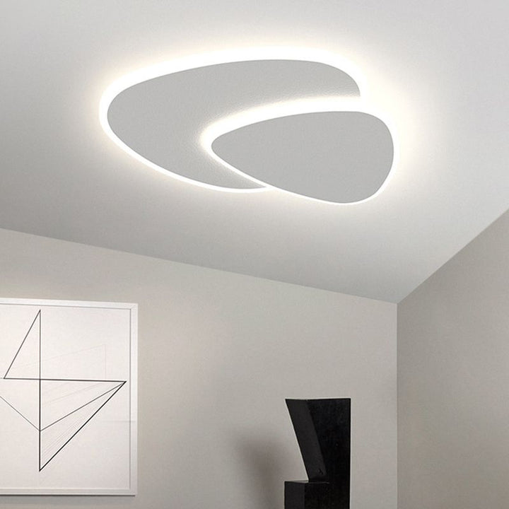 Flush Mount Ceiling Lamp Pebble Panel