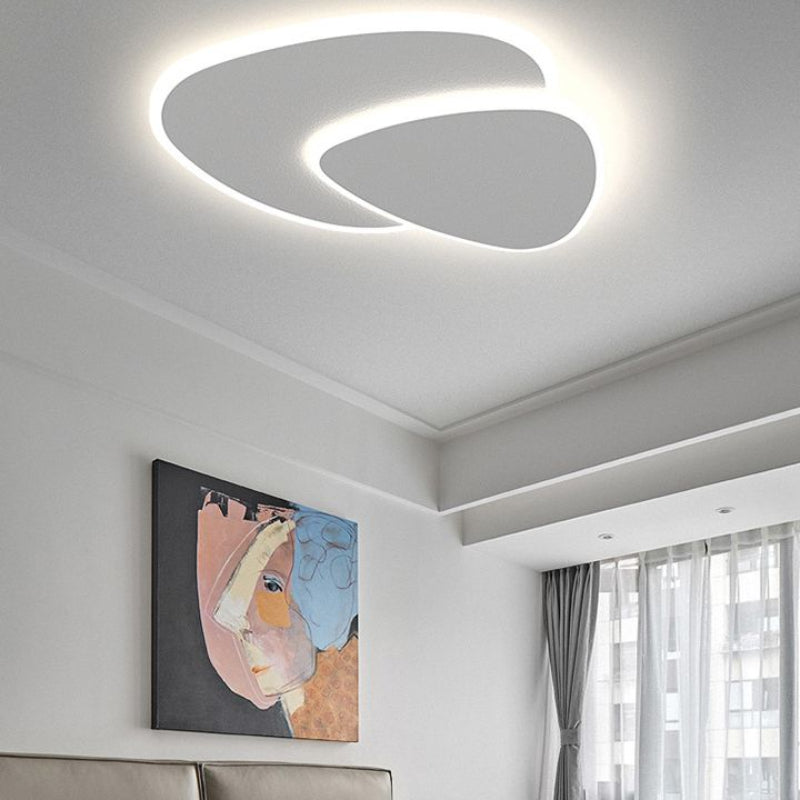 Flush Mount Ceiling Lamp Pebble Panel