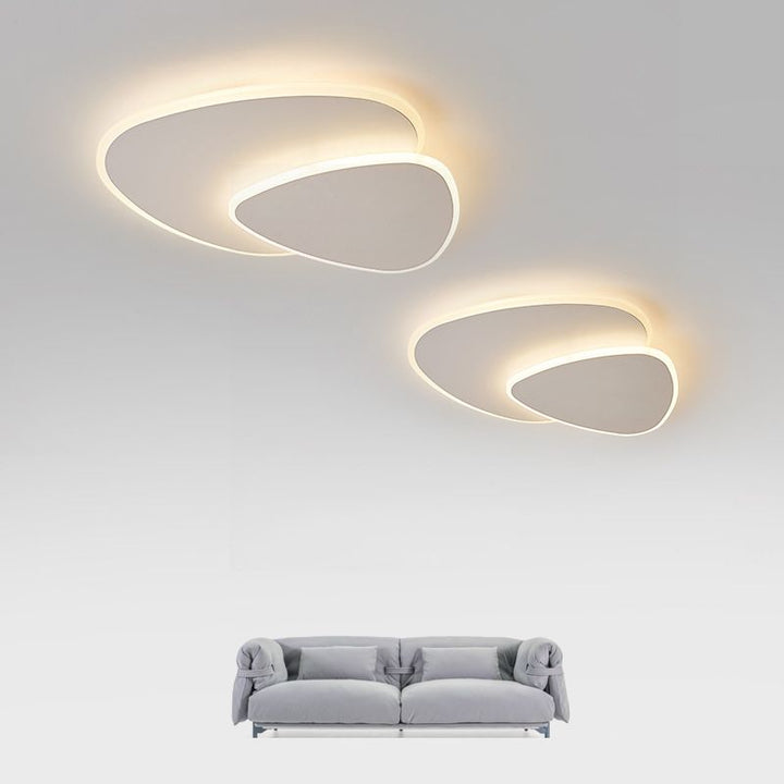 Flush Mount Ceiling Lamp Pebble Panel