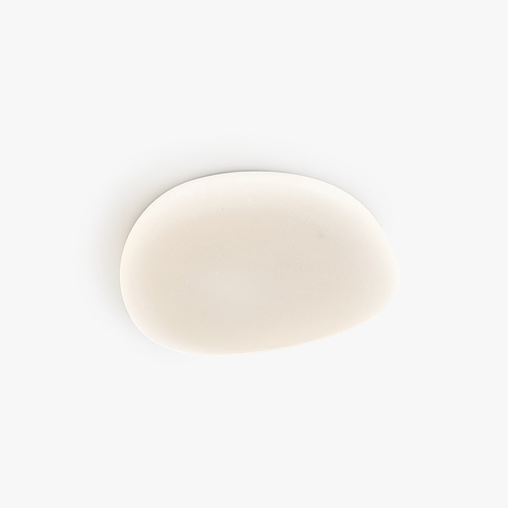 Flush Mount Ceiling Lamp Pebble Shaped Diffuser Shade