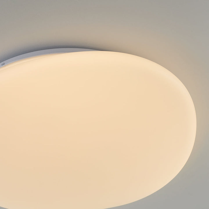 Flush Mount Ceiling Lamp Pebble Shaped Diffuser Shade