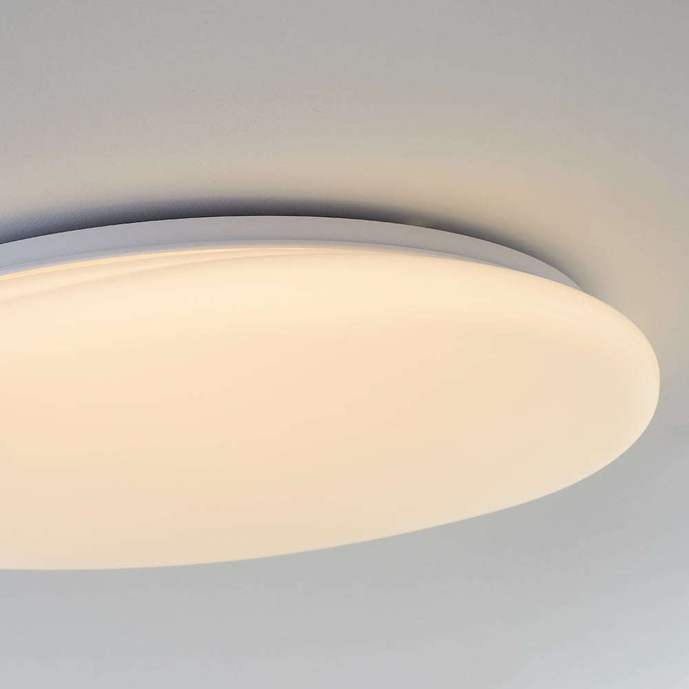 Flush Mount Ceiling Lamp Pebble Shaped Diffuser Shade