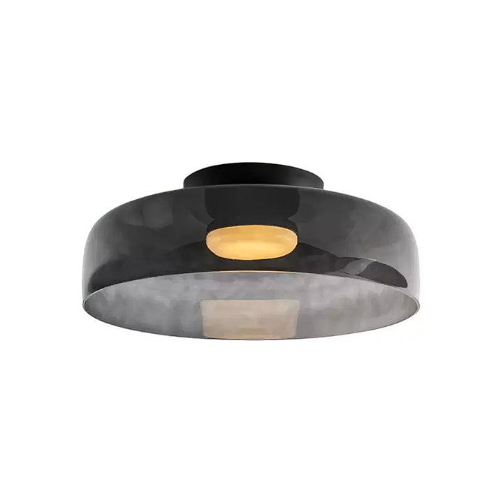 Glass Ceiling Light Tiered Flush Mount Fixture
