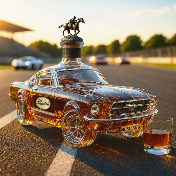 Glass Decanter Car Shape Sports Car Design Figurine Stopper