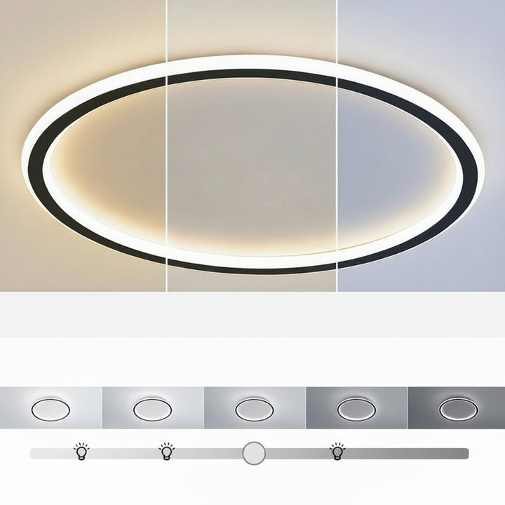 LED Ceiling Light Round Slim Ring Flush Mount Panel