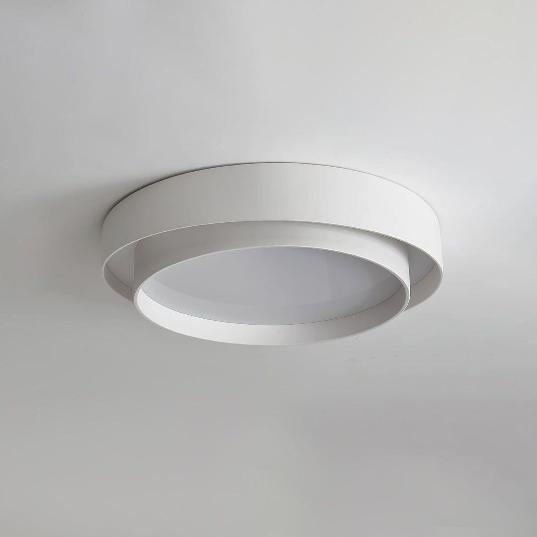 LED Ceiling Light Round Tiered Ring Flush Mount Fixture