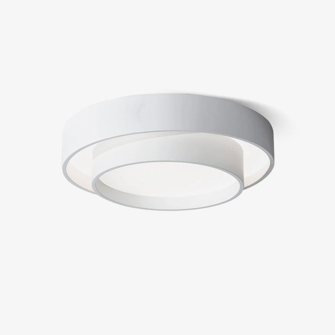 LED Ceiling Light Round Tiered Ring Flush Mount Fixture