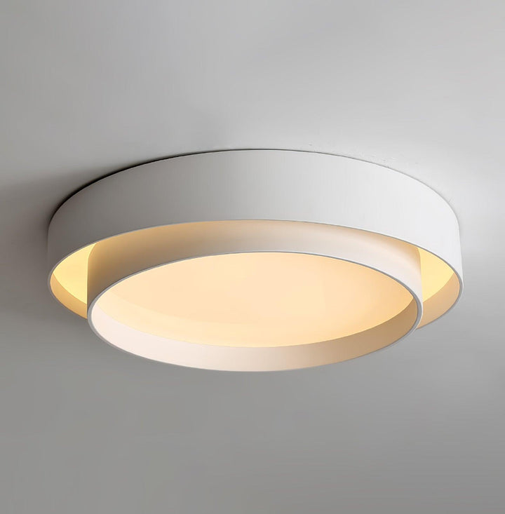 LED Ceiling Light Round Tiered Ring Flush Mount Fixture