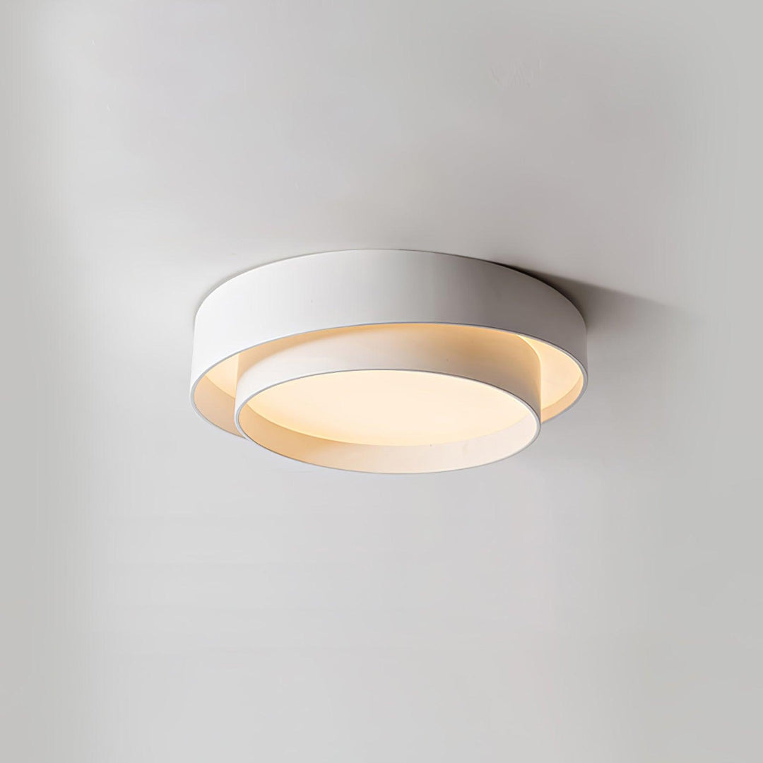 LED Ceiling Light Round Tiered Ring Flush Mount Fixture