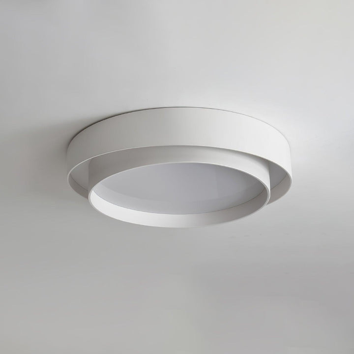 LED Ceiling Light Round Tiered Ring Flush Mount Fixture