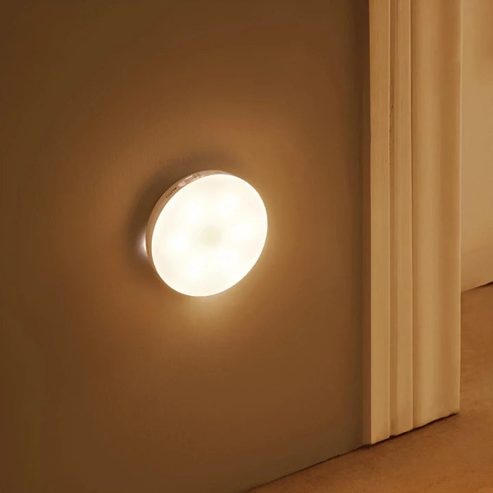 LED Night Light - Round Motion Sensor Rechargeable Puck Light