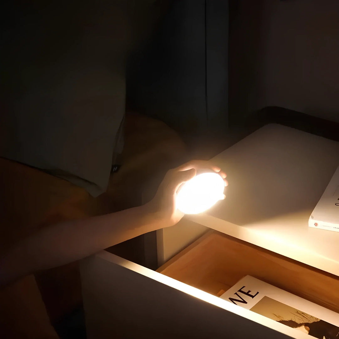 LED Night Light - Round Motion Sensor Rechargeable Puck Light