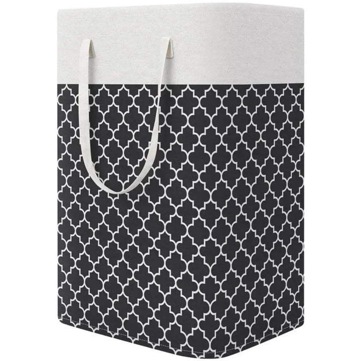 Laundry Hamper - Rectangular Foldable Laundry Basket with Handles