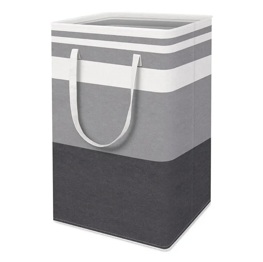 Laundry Hamper - Rectangular Foldable Laundry Basket with Handles