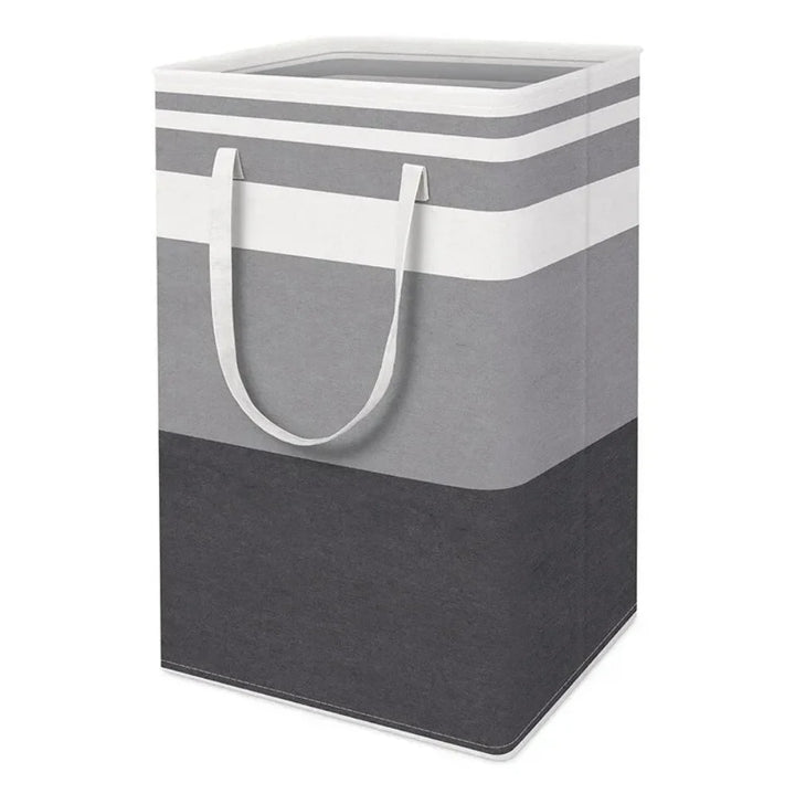 Laundry Hamper - Rectangular Foldable Laundry Basket with Handles