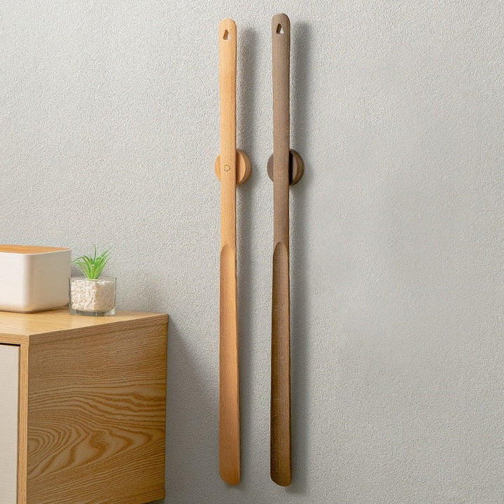 Long Handled Shoehorn - Wall Hanging Shoe Aid