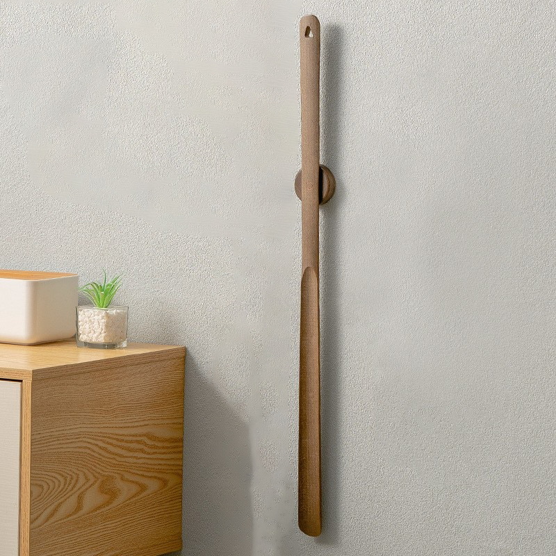 Long Handled Shoehorn - Wall Hanging Shoe Aid