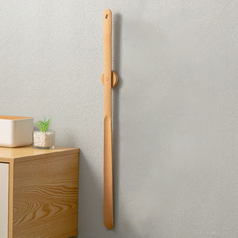 Long Handled Shoehorn - Wall Hanging Shoe Aid