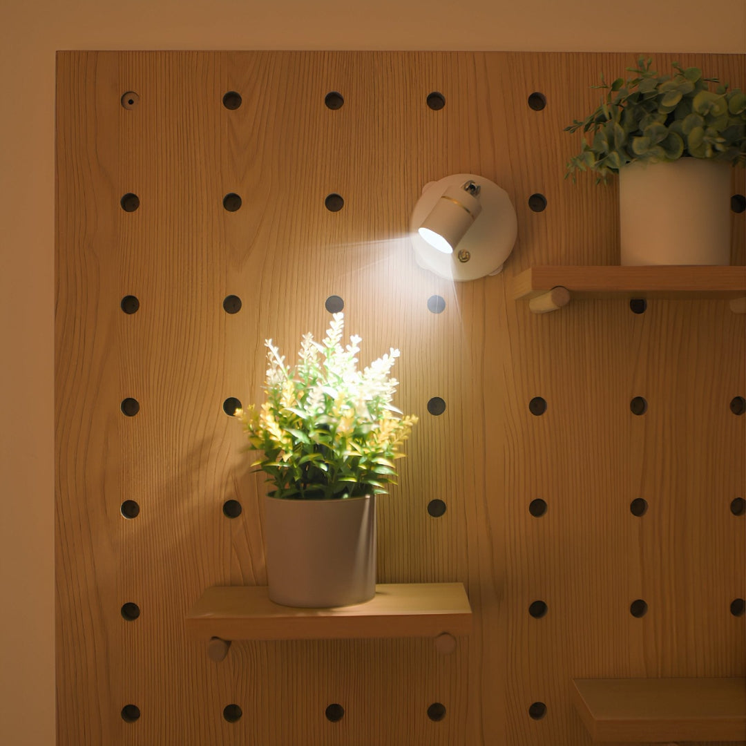 Mini Wall Spotlight - Adjustable LED Accent Light for Shelves and Display Walls