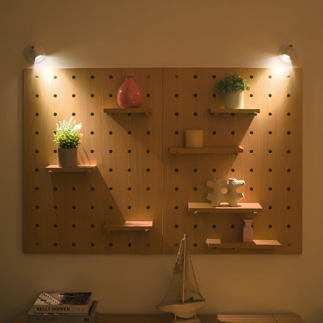 Mini Wall Spotlight - Adjustable LED Accent Light for Shelves and Display Walls