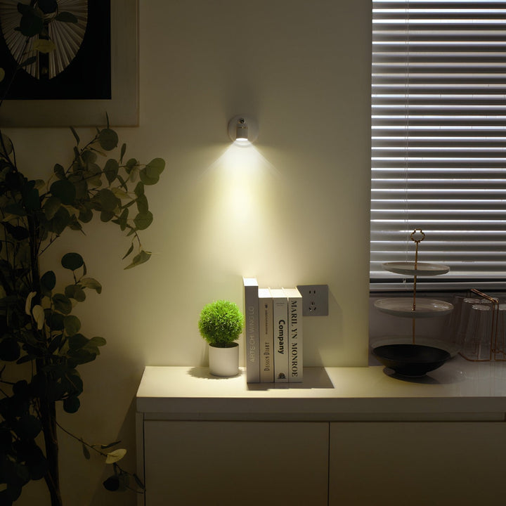 Mini Wall Spotlight - Adjustable LED Accent Light for Shelves and Display Walls