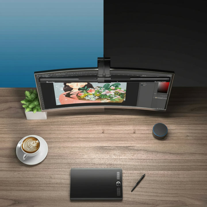 Monitor Mounted Screen Lamp - Linear LED Bar with Remote Control