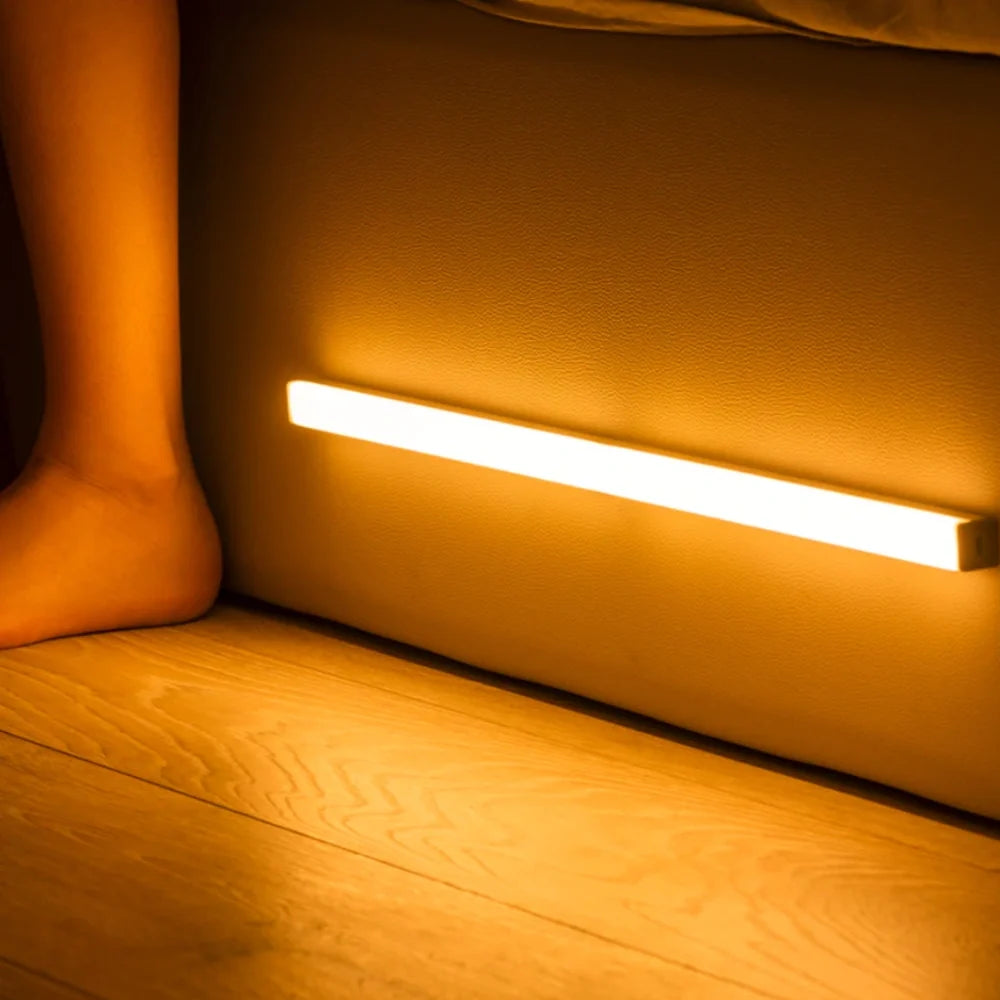 Motion Sensor Light Bar - Wireless LED Strip Light for Bed and Cabinet