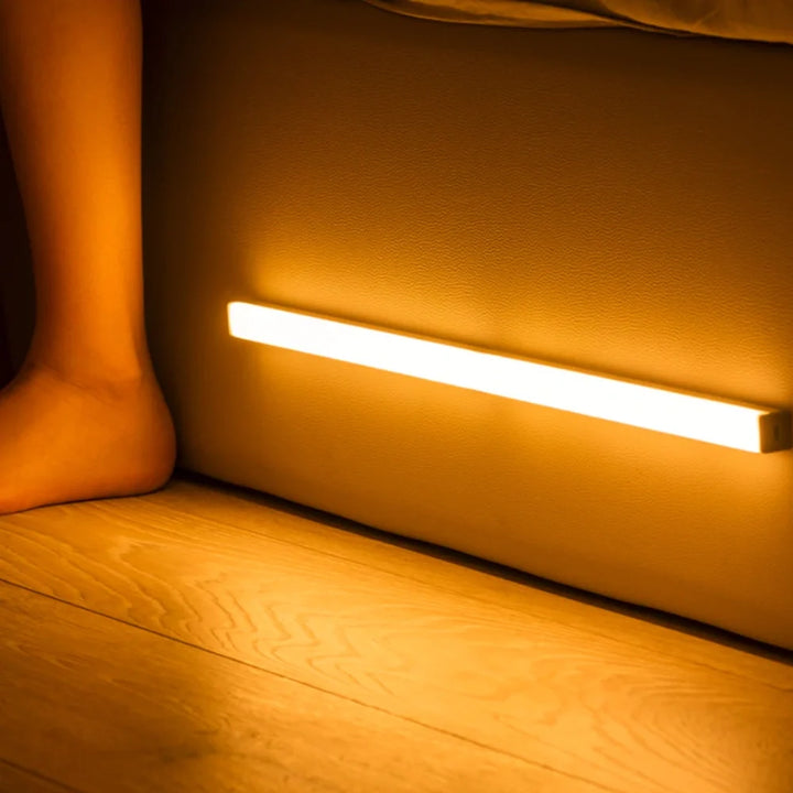 Motion Sensor Light Bar - Wireless LED Strip Light for Bed and Cabinet