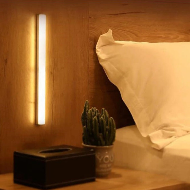 Motion Sensor Light Bar - Wireless LED Strip Light for Bed and Cabinet