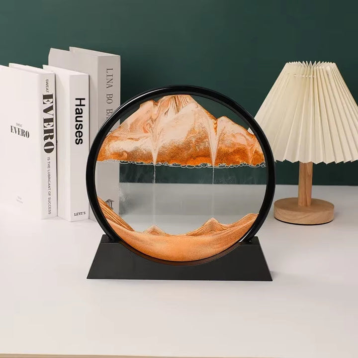 Moving Sand Art Frame Round Sandscape