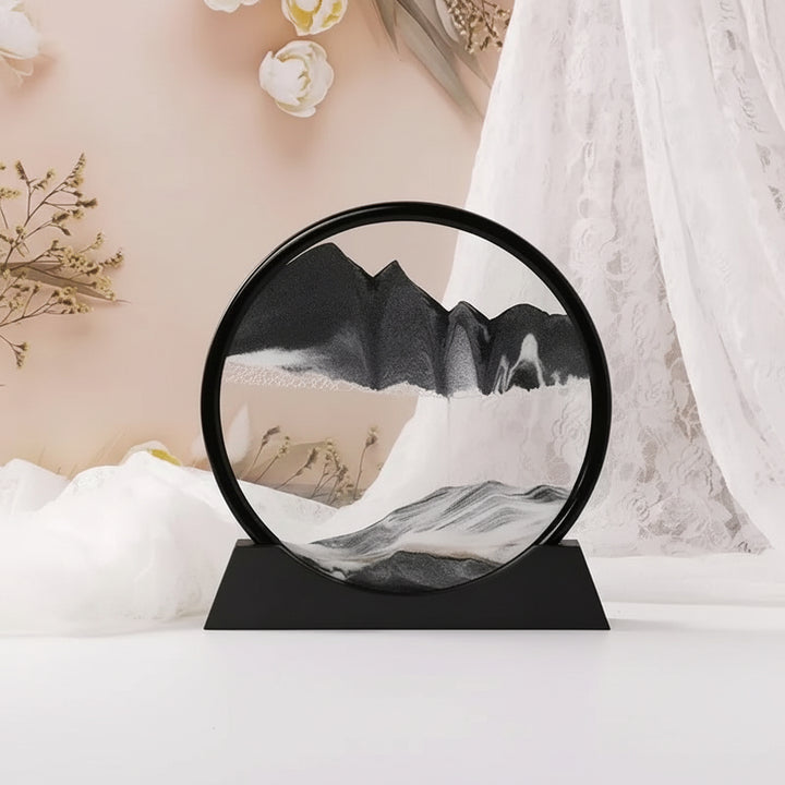 Moving Sand Art Frame Round Sandscape