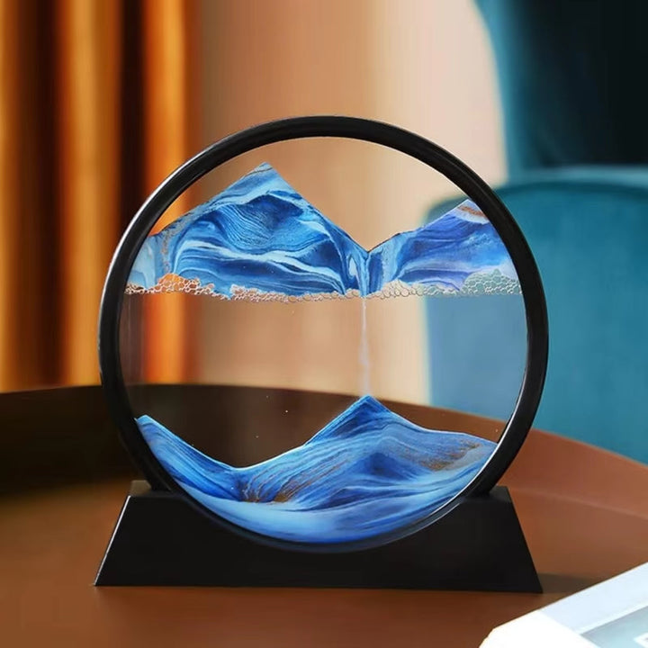 Moving Sand Art Frame Round Sandscape