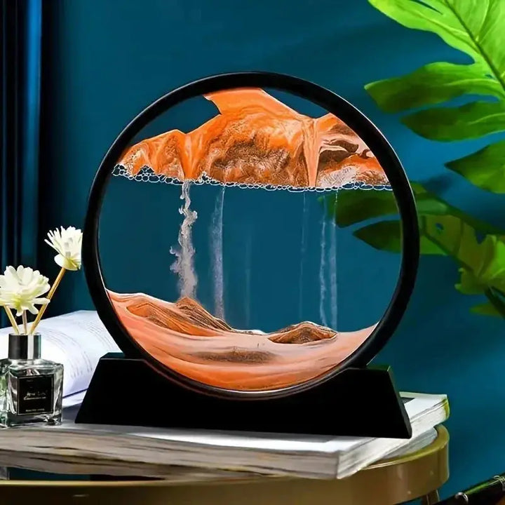 Moving Sand Art Frame Round Sandscape