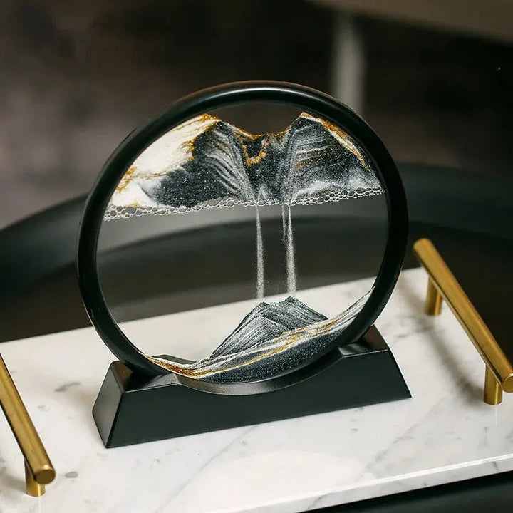 Moving Sand Art Frame Round Sandscape