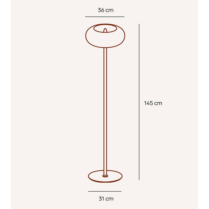 Mushroom LED Floor Lamp Dimmer