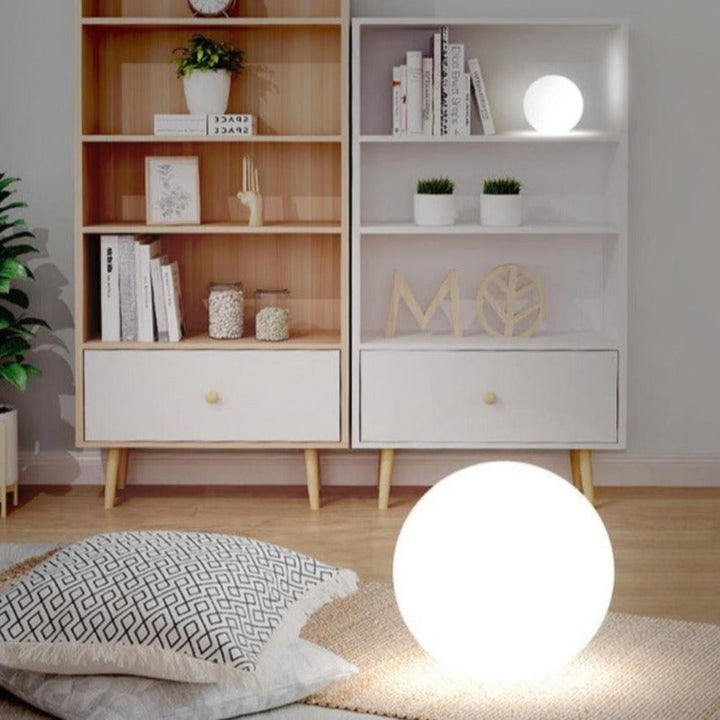 Outdoor Globe Lamp - Illuminated Sphere Floor Light