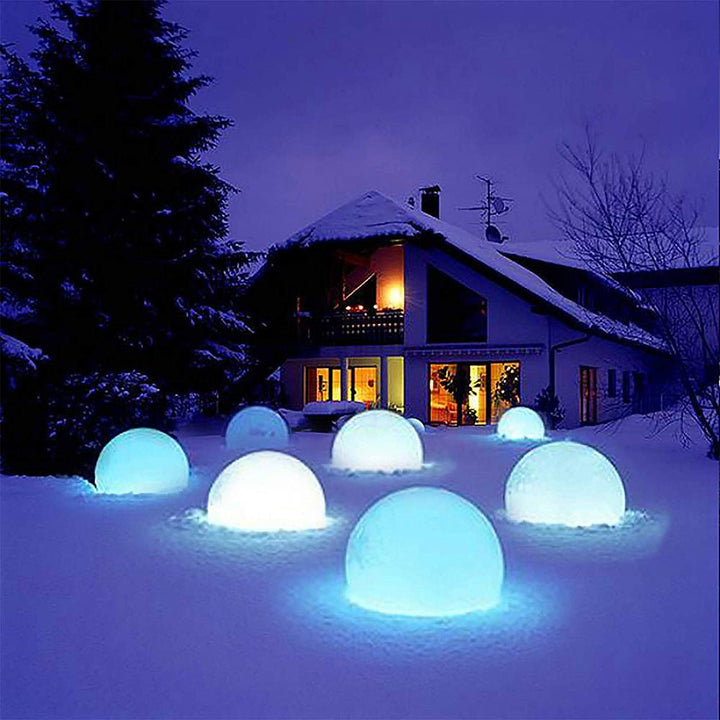 Outdoor Globe Lamp - Illuminated Sphere Floor Light