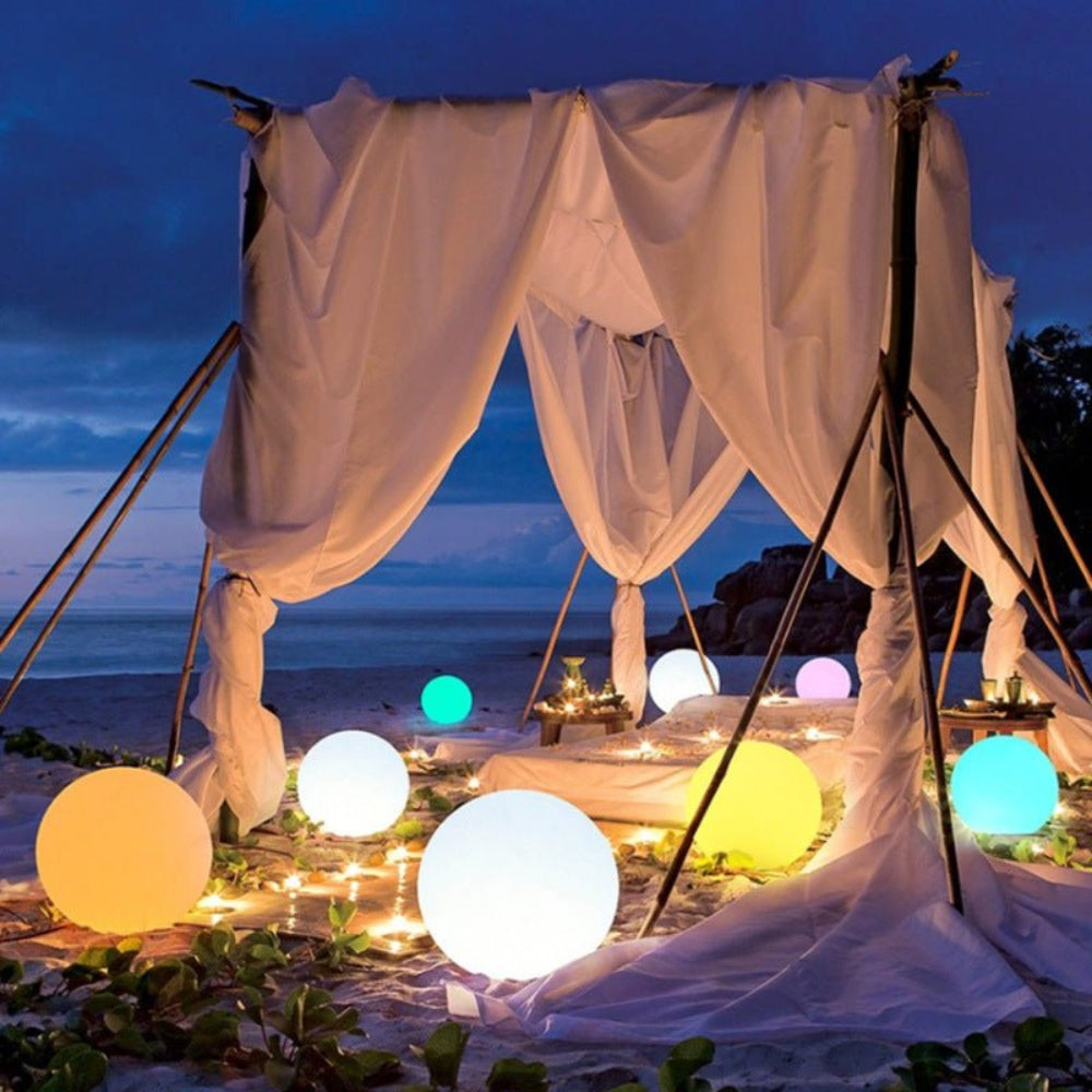 Outdoor Globe Lamp - Illuminated Sphere Floor Light